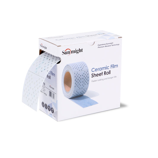SUNMIGHT CERAMIC Perforated Multi Hall sheet roll with ceramic grains 70mm x 12m, P-120